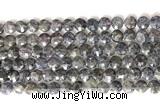 CCB772 15.5 inches 8mm faceted coin iolite gemstone beads