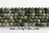 CCB794 15.5 inches 8mm faceted round jade gemstone beads wholesale