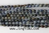 CCB806 15.5 inches 4*6mm rice dumortierite gemstone beads wholesale