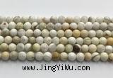 CCB820 15.5 inches 8mm round ivory jasper gemstone beads wholesale
