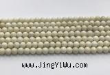 CCB821 15.5 inches 6mm round ivory jasper gemstone beads wholesale