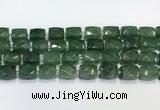 CCB890 11*15mm-12*16mm faceted cuboid strawberry quartz  beads wholesale