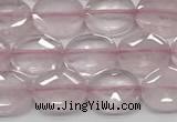 CCB930 15.5 inches 8*10mm faceted oval rose quartz beads