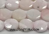 CCB937 15.5 inches 8*10mm faceted oval pink opal beads