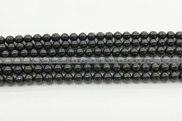 CCB964 15 inches 4mm round shungite gemstone beads wholesale