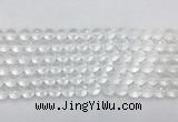 CCBS04 15 inches 8mm faceted round white crystal beads wholesale