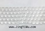 CCBS05 15 inches 10mm faceted round white crystal beads wholesale