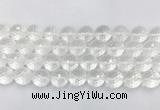 CCBS07 15 inches 14mm faceted round white crystal beads wholesale