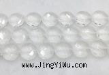 CCBS25 15 inches 20mm faceted coin white crystal beads wholesale