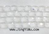CCBS36 15 inches 13*18mm faceted rectangle white crystal beads wholesale