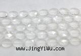 CCBS41 15 inches 12*16mm faceted oval white crystal beads wholesale CCBS41 15 inches 12*16mm faceted oval white crystal beads wholesale