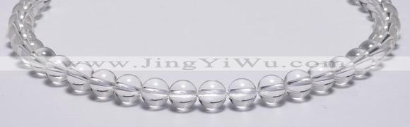 CCC03 15 inches 10mm round white crystal beads Wholesale