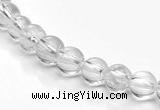 CCC06 15.5 inches 6mm round white crystal beads Wholesale