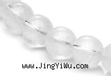 CCC08 15.5 inches 12mm round white crystal beads Wholesale
