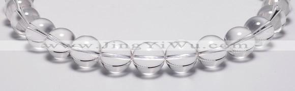 CCC33 15.5 inches 20mm round synthetic white crystal beads
