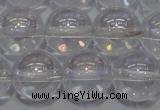 CCC402 15.5 inches 8mm round AB-color white crystal beads