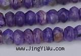 CCG116 15.5 inches 4*7mm rondelle charoite gemstone beads