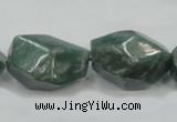 CCJ15 15.5 inches 18*24mm faceted nugget natural African jade beads