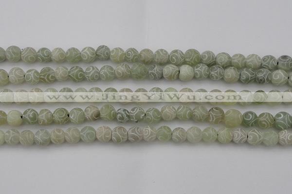 CCJ202 15.5 inches 8mm round China jade beads wholesale
