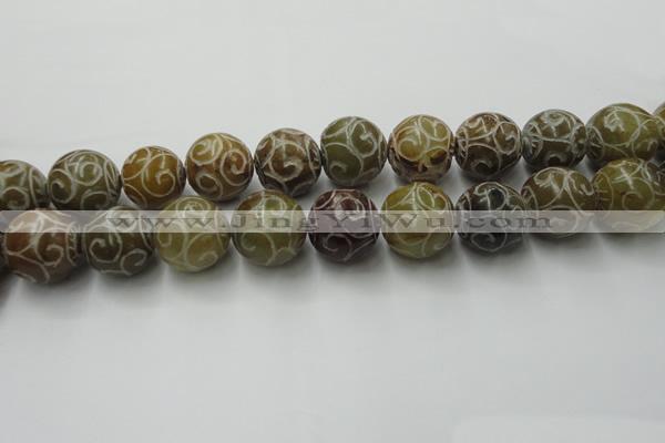 CCJ308 15.5 inches 20mm round China jade beads wholesale