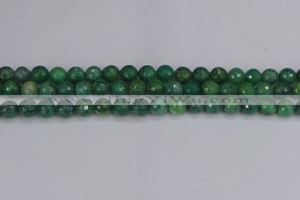CCJ412 15.5 inches 8mm faceted round west African jade beads