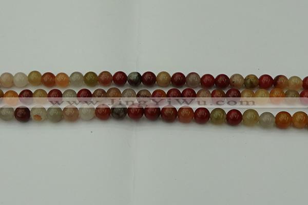 CCJ452 15.5 inches 8mm round colorful jasper beads wholesale