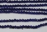 CCN1210 15.5 inches 3mm faceted round candy jade beads wholesale