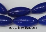 CCN133 15.5 inches 10*25mm rice candy jade beads wholesale