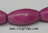 CCN138 15.5 inches 15*30mm rice candy jade beads wholesale