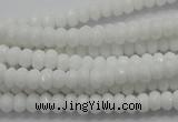 CCN1592 15.5 inches 4*6mm faceted rondelle candy jade beads