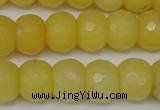 CCN161 15.5 inches 12*16mm faceted rondelle candy jade beads