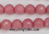 CCN1834 15 inches 12mm faceted round candy jade beads wholesale