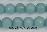 CCN1864 15 inches 12mm faceted round candy jade beads wholesale