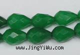 CCN194 15.5 inches 10*14mm faceted teardrop candy jade beads