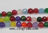 CCN1980 15 inches 4mm faceted round candy jade beads wholesale