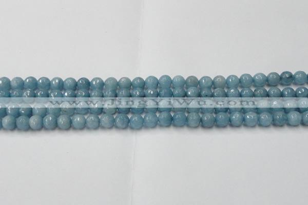 CCN2016 15 inches 6mm faceted round candy jade beads wholesale