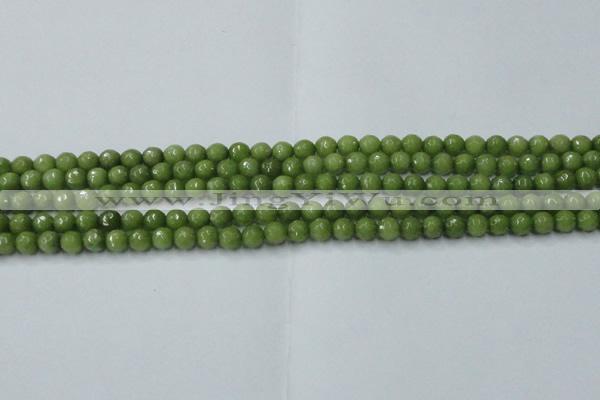 CCN2036 15 inches 4mm faceted round candy jade beads wholesale