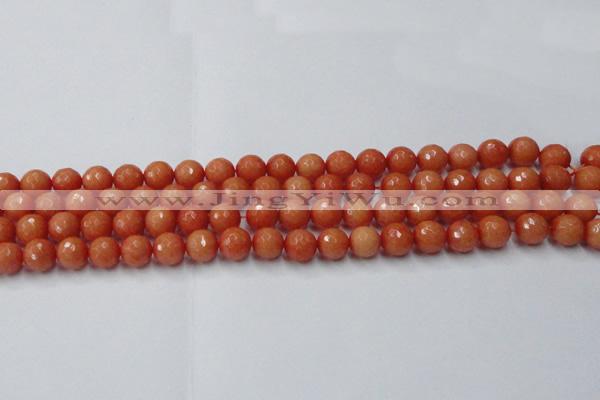 CCN2052 15 inches 8mm faceted round candy jade beads wholesale