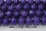 CCN2058 15 inches 6mm faceted round candy jade beads wholesale