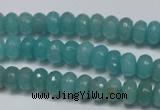 CCN2101 15.5 inches 5*8mm faceted rondelle candy jade beads