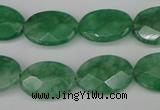 CCN2209 15.5 inches 13*18mm faceted oval candy jade beads