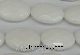 CCN2220 15.5 inches 18*25mm faceted oval candy jade beads