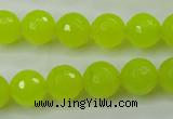 CCN2265 15.5 inches 12mm faceted round candy jade beads wholesale