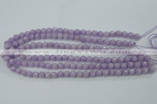 CCN2288 15.5 inches 8mm faceted round candy jade beads wholesale