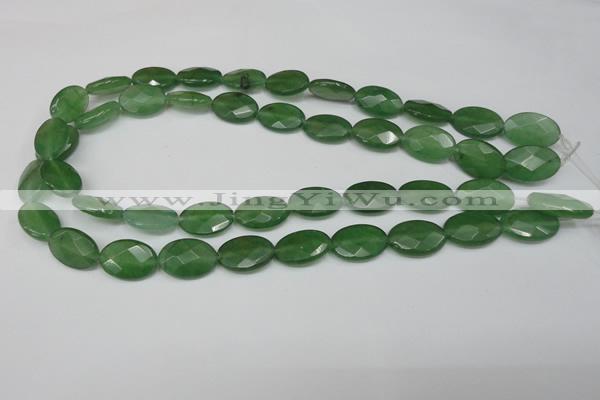 CCN229 15.5 inches 12*18mm faceted oval candy jade beads