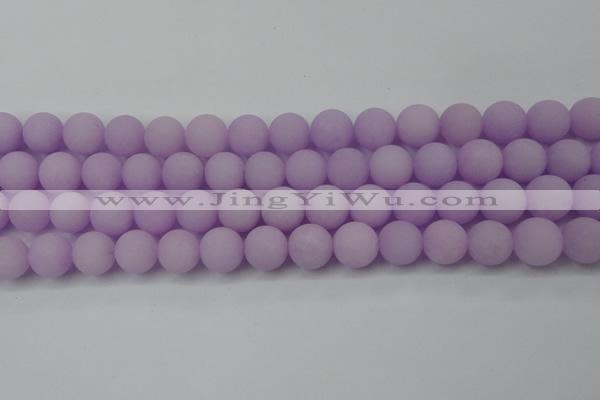 CCN2401 15.5 inches 4mm round matte candy jade beads wholesale