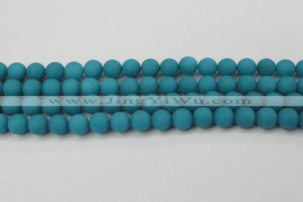 CCN2432 15.5 inches 6mm round matte candy jade beads wholesale