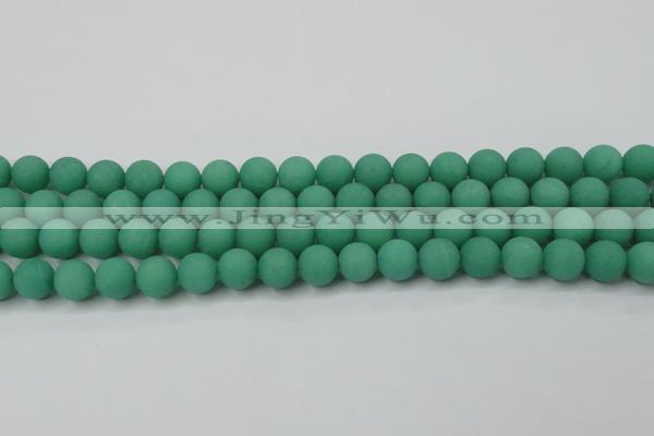 CCN2490 15.5 inches 12mm round matte candy jade beads wholesale