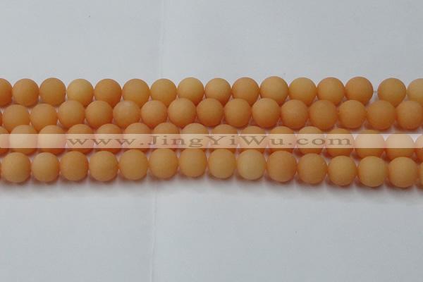 CCN2519 15.5 inches 12mm round matte candy jade beads wholesale