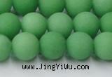 CCN2540 15.5 inches 12mm round matte candy jade beads wholesale